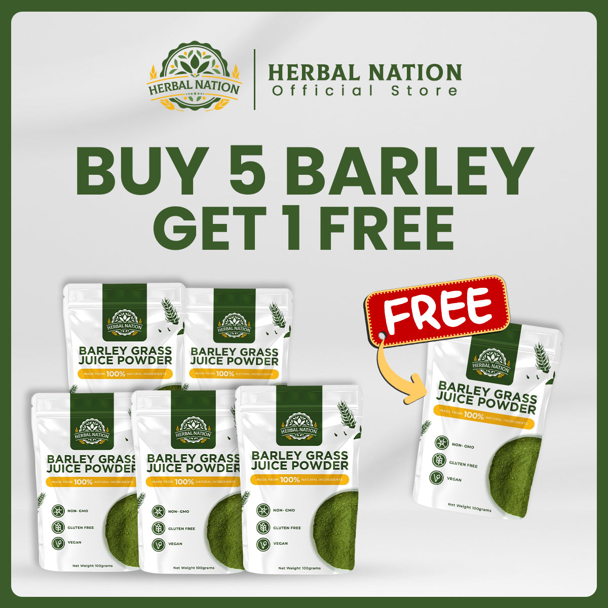 
                  
                    Herbal Nation Barley Grass Juice Powder
                  
                