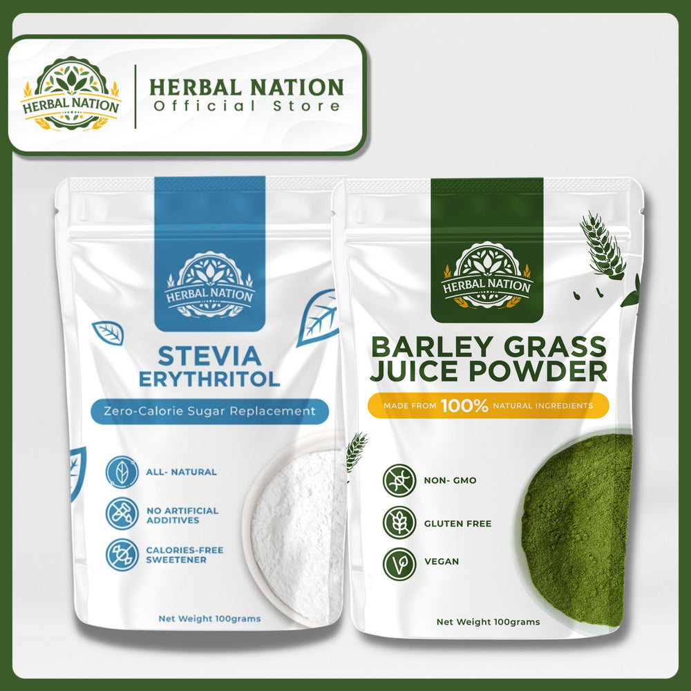 Herbal Nation Barley & Stevia Sweetener 2-in-1 Set – Healthy Drink Bundle