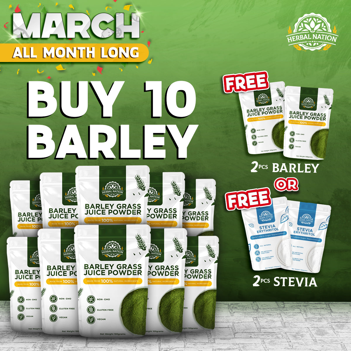 
                  
                    Herbal Nation Barley Grass Juice Powder
                  
                