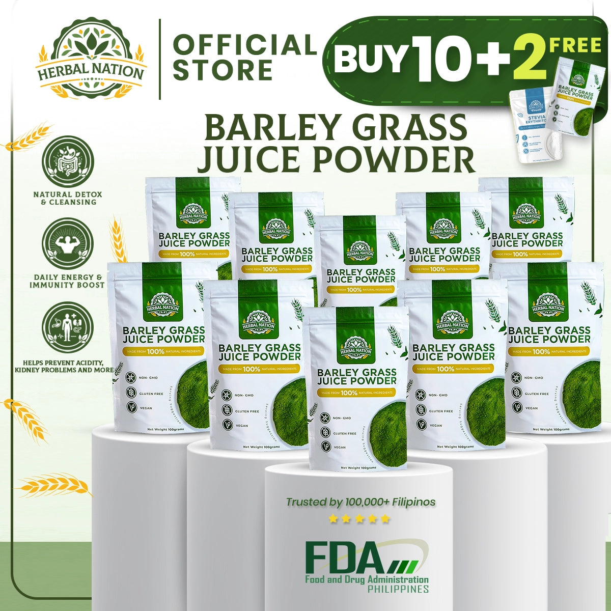 
                  
                    Buy 10 Get 2 FREE Herbal Nation Barley (Ultimate Best Value Package)
                  
                