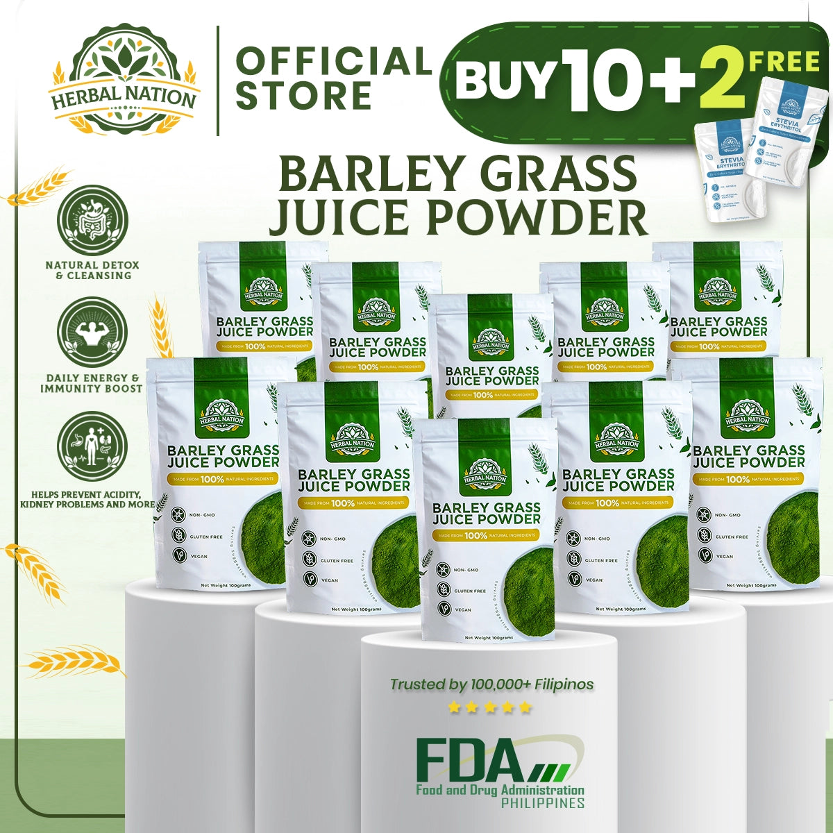 
                  
                    Buy 10 Get 2 FREE Herbal Nation Barley (Ultimate Best Value Package)
                  
                