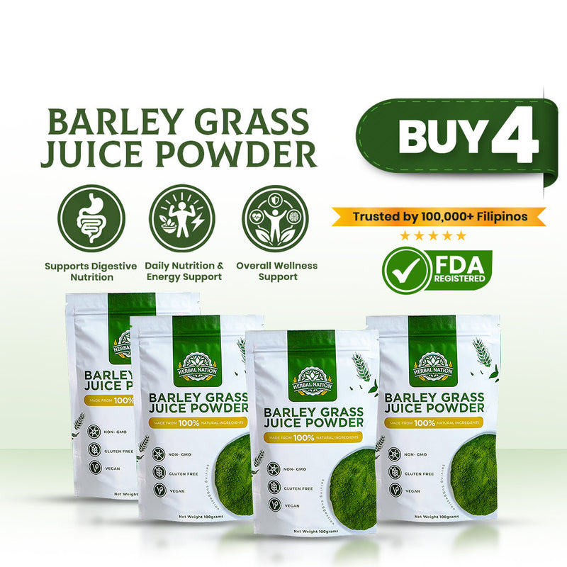 Bundle of 4 Herbal Nation Barley (Family Saver)