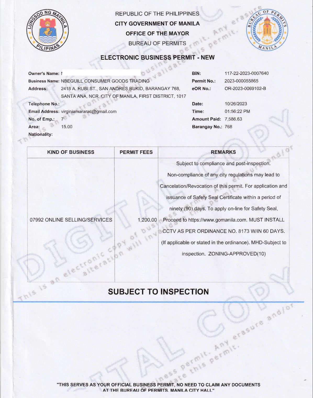 Business Permit