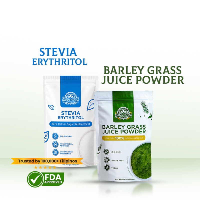 Herbal Nation Barley & Stevia Sweetener 2-in-1 Set – Healthy Drink Bundle