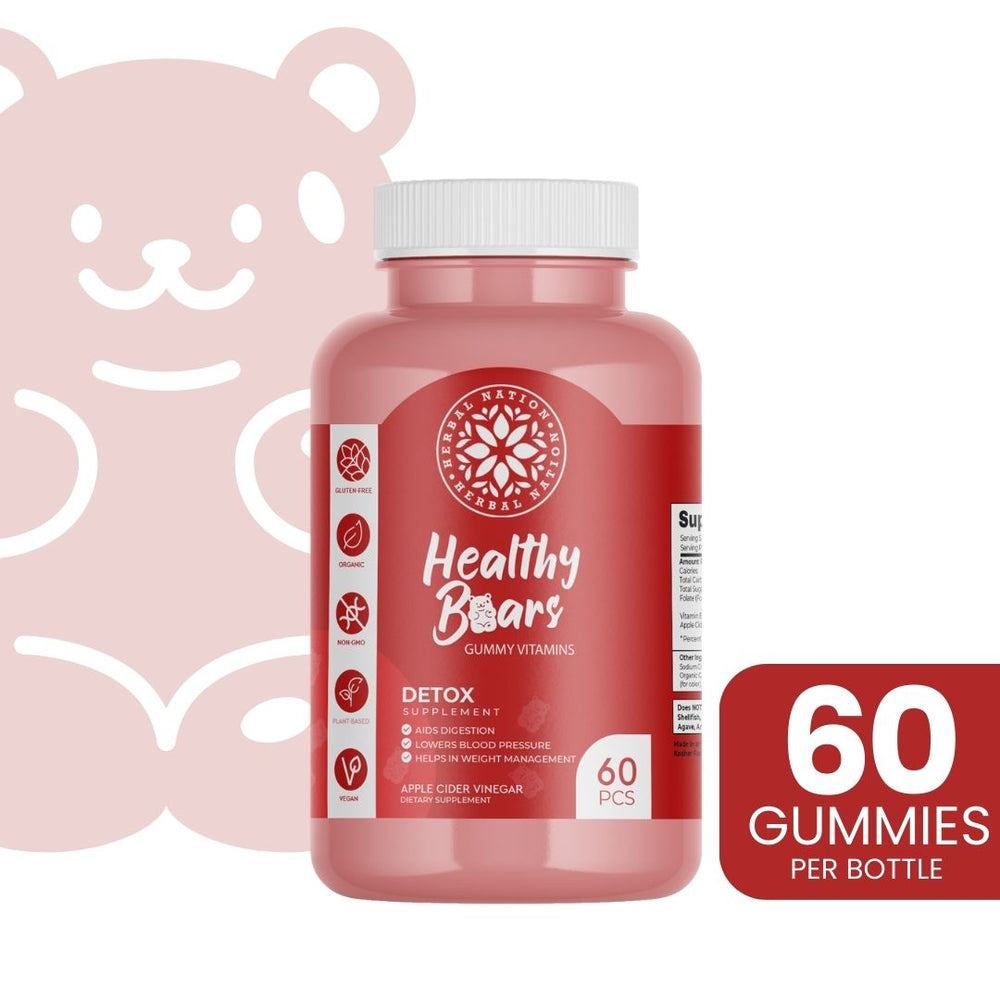 Healthy Bears Detox Apple Cider Gummy Bear Vitamins