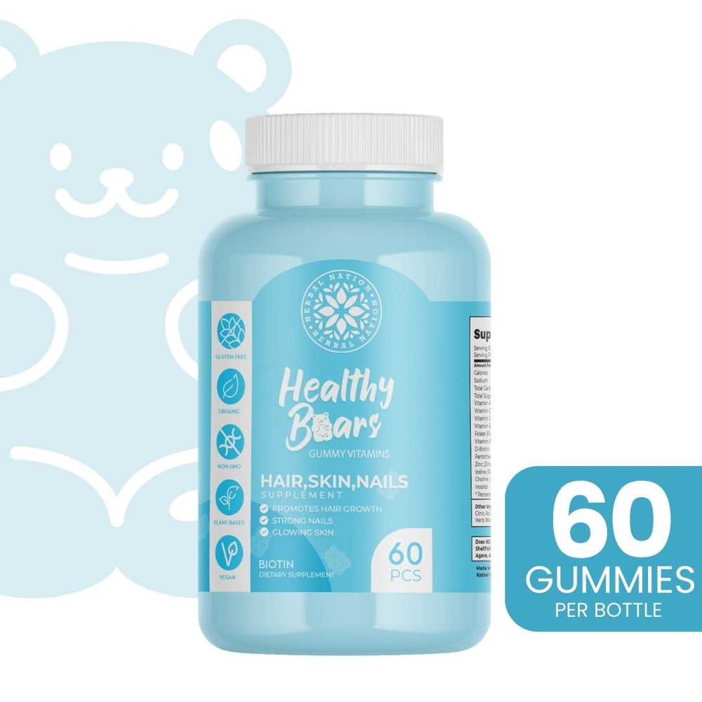 Healthy Bears Hair, Skin and Nails Biotin Gummies