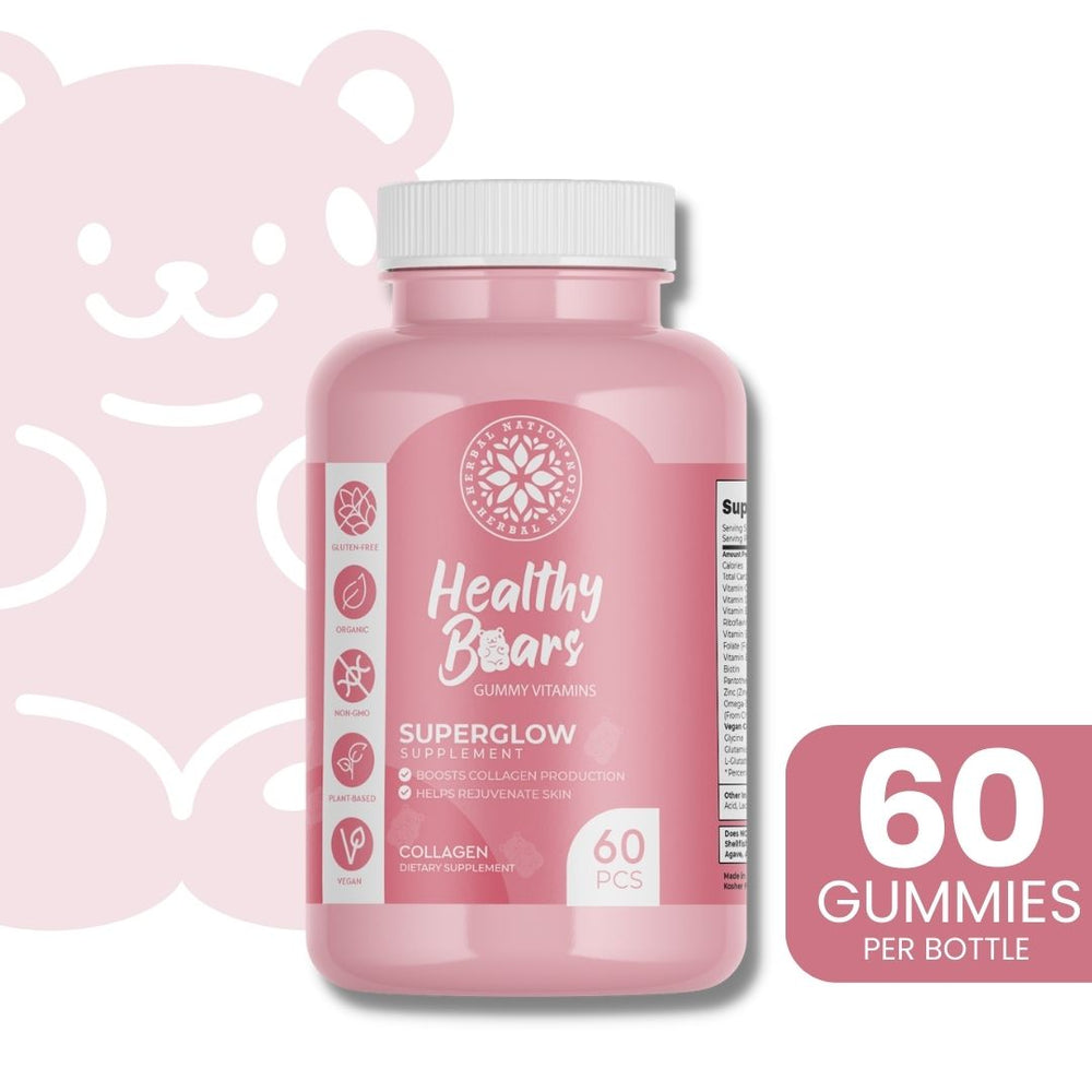 Healthy Bears Superglow Collagen Glutathione Gummy Vitamins